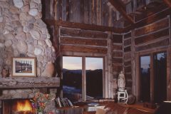 Lets hand hewn log timber frame post & beam hybrid Centennial Wyoming custom home builder (34) - Deerwood Log Homes - Custom Built Homes and Cabins - Laramie, Wyoming and The Centennial Valley - deer-wood.com - (307) 742-6554