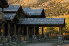 Grein chink style log Centennial Wyoming custom home builder handcrafted details (4) - Deerwood Log Homes - Custom Built Homes and Cabins - Laramie, Wyoming and The Centennial Valley - deer-wood.com - (307) 742-6554