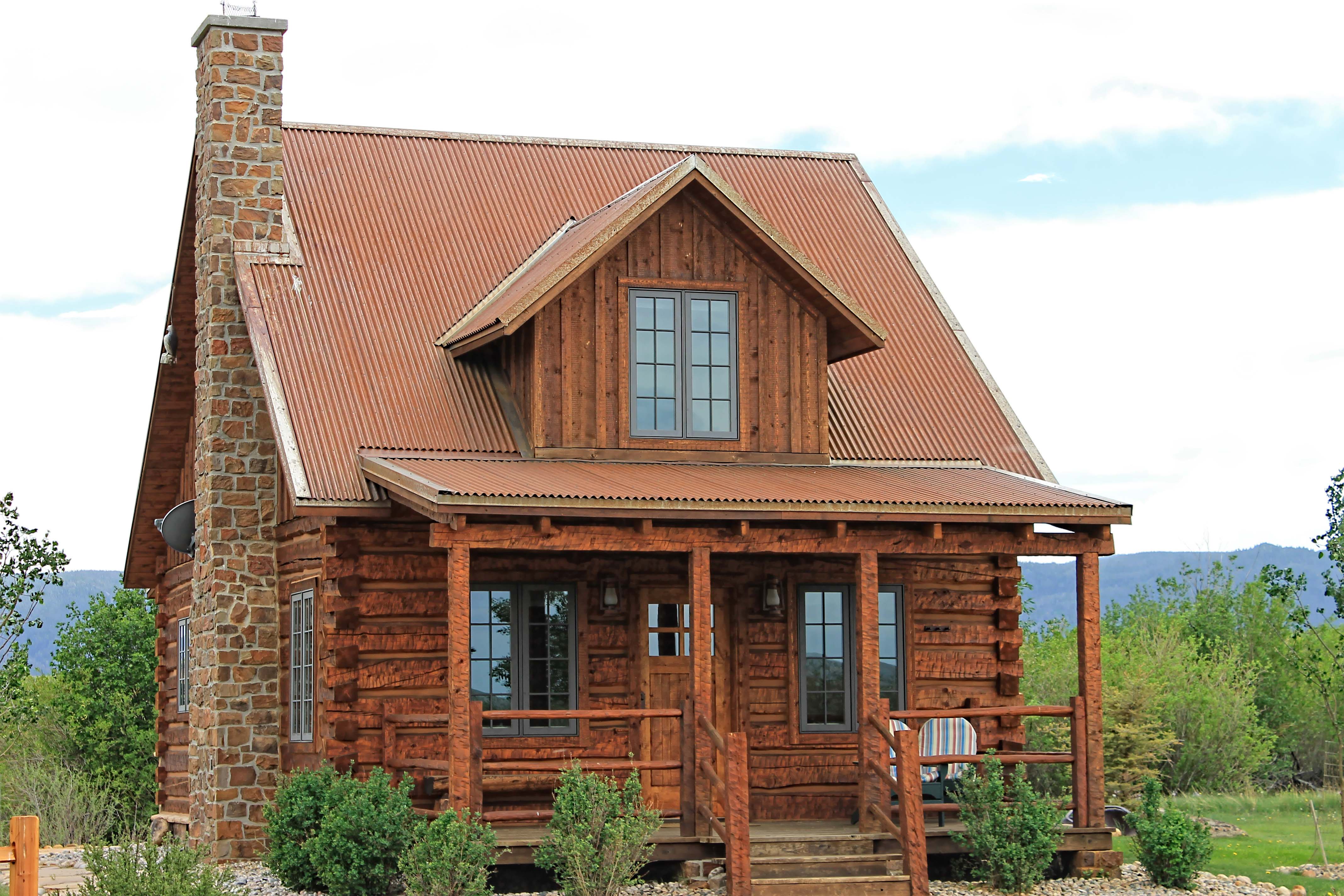 Hand Hewn Dovetail Traditional Custom Built Log Home in Centennial, Wyoming