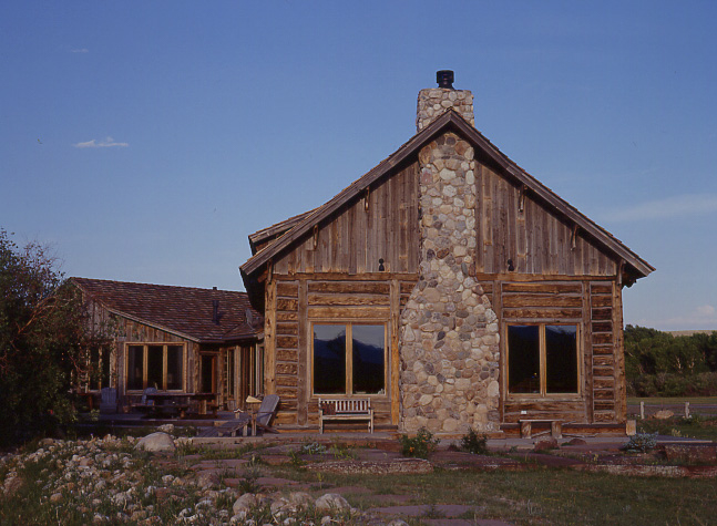 Timber and Log Hybrid CUSTOM BUILT Home in Centennial, Wyoming